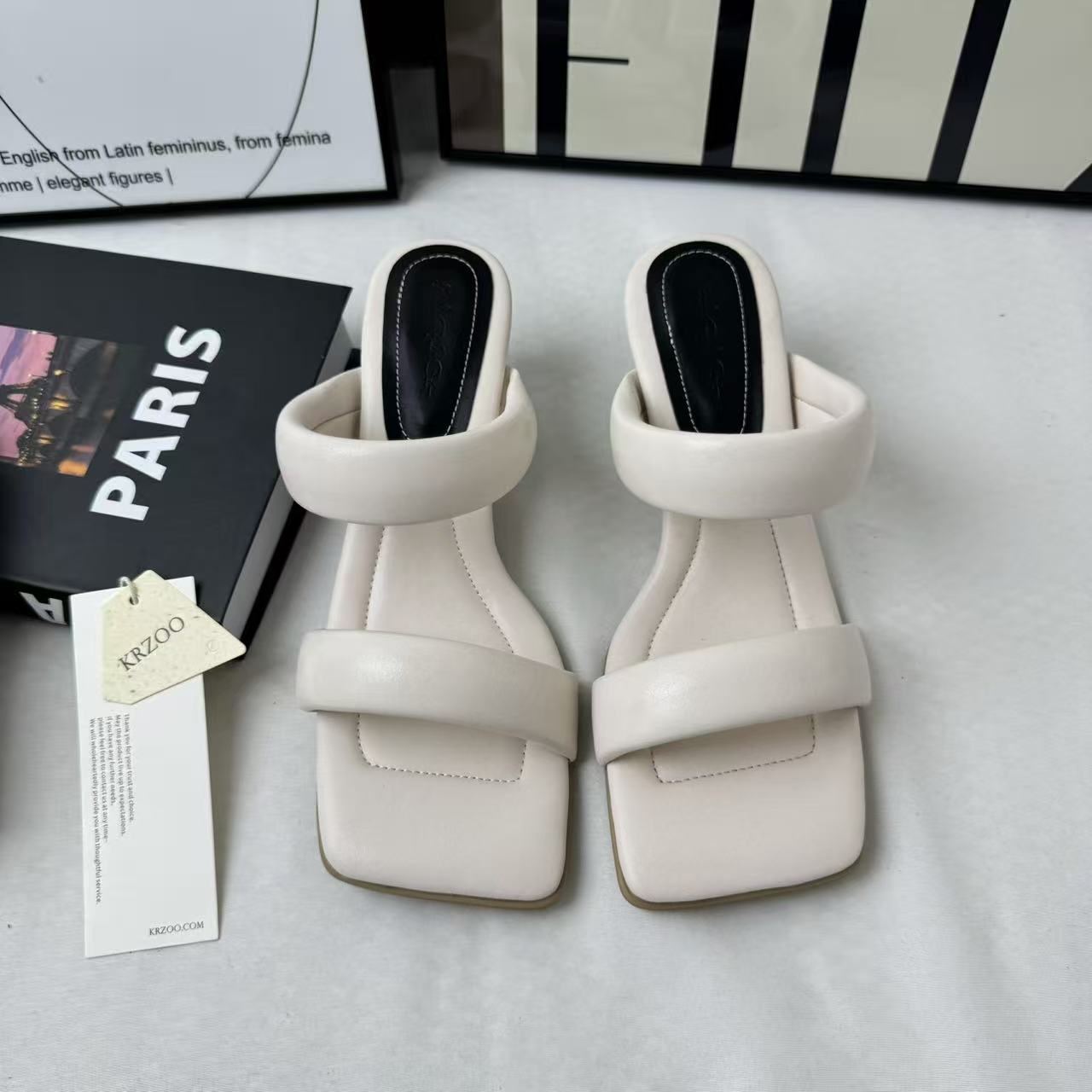 Soft Leather Slip-Resistant Slippers PinTow