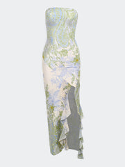 Floral Slit Maxi Dress Newgew Dresses