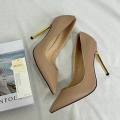 Pointed-Toe Low-Heeled Shoes PinTow