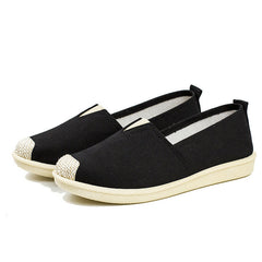 Style Breathable Slip-on Flat Soft Canvas Shoes Newgew