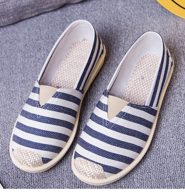 Style Breathable Slip-on Flat Soft Canvas Shoes Newgew
