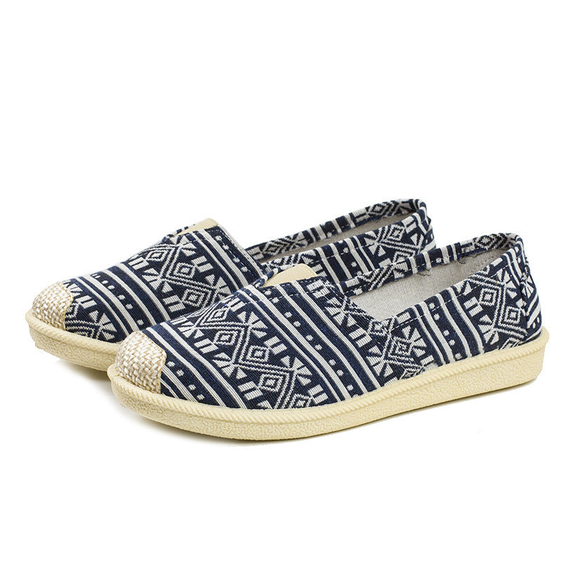 Style Breathable Slip-on Flat Soft Canvas Shoes Newgew