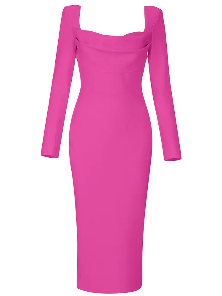 Bandage Square Neck Dress Newgew Dresses