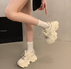 Toomanyshoes Sparkling diamond Double-breasted Sneakers