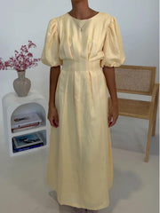 Butter Yellow Air Maxi Dress Newgew Dresses