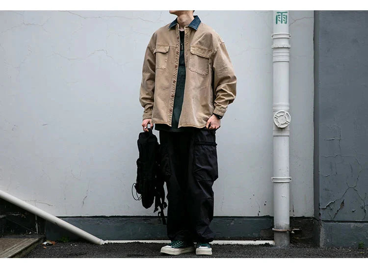 Garment Dyed Cargo Overshirt Newgew