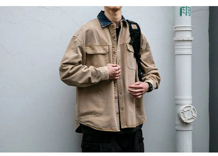 Garment Dyed Cargo Overshirt Newgew