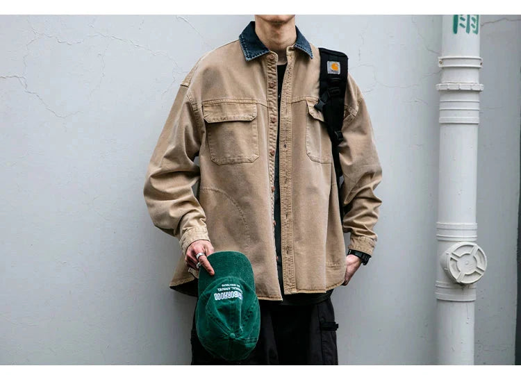 Garment Dyed Cargo Overshirt Newgew
