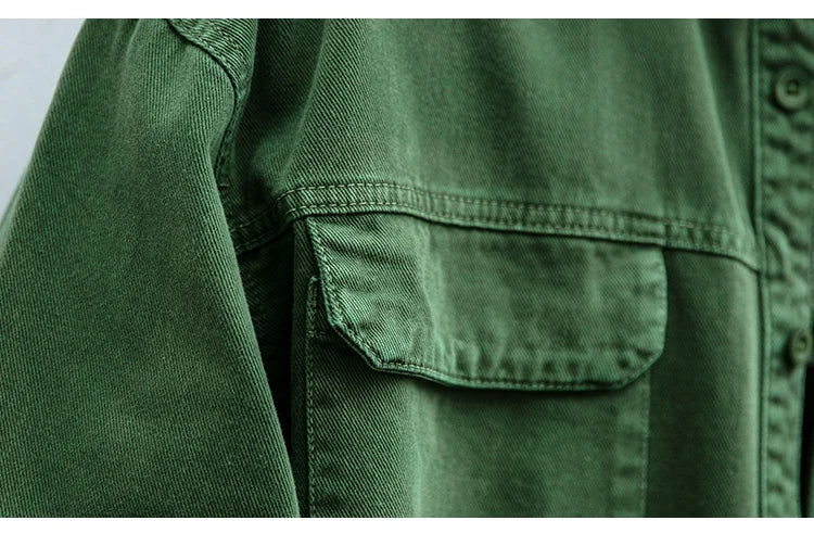 Garment Dyed Cargo Overshirt Newgew