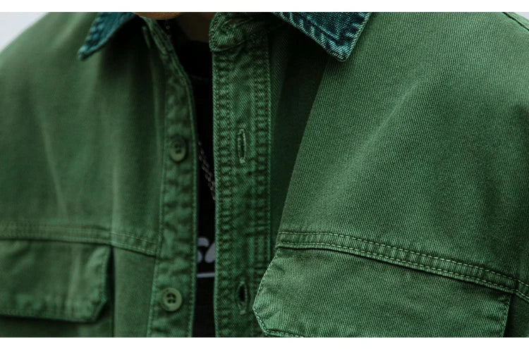 Garment Dyed Cargo Overshirt Newgew