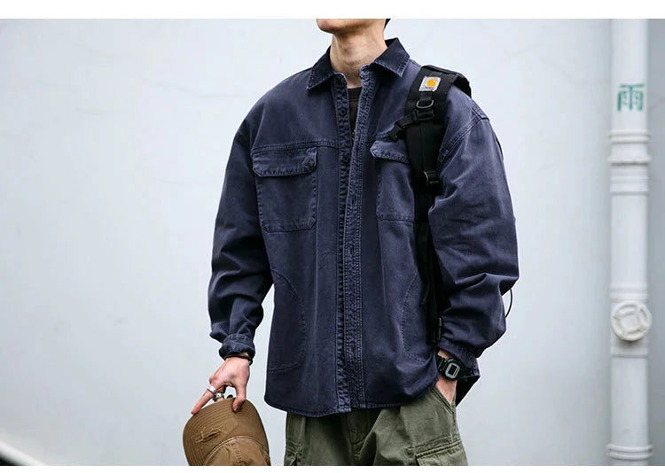 Garment Dyed Cargo Overshirt Newgew