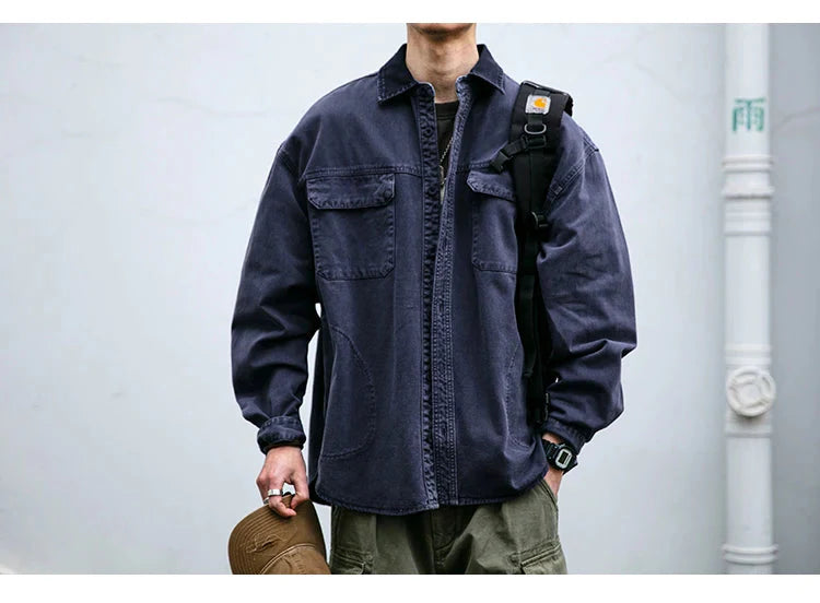 Garment Dyed Cargo Overshirt Newgew