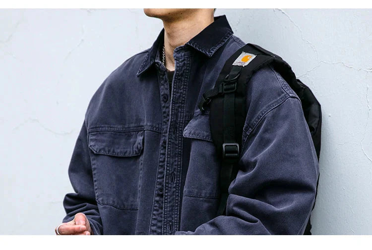 Garment Dyed Cargo Overshirt Newgew