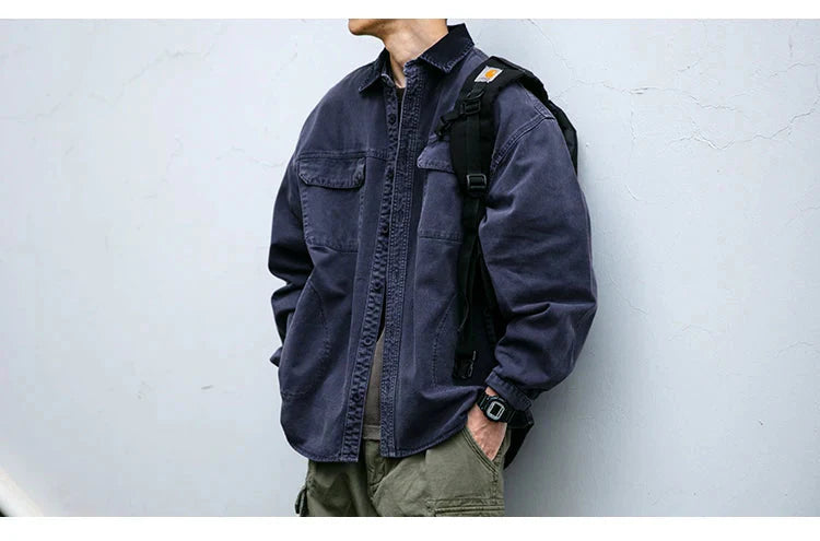 Garment Dyed Cargo Overshirt Newgew