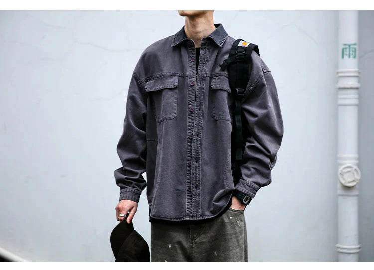 Garment Dyed Cargo Overshirt Newgew