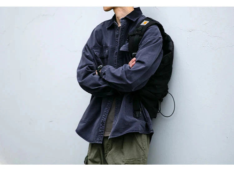 Garment Dyed Cargo Overshirt Newgew