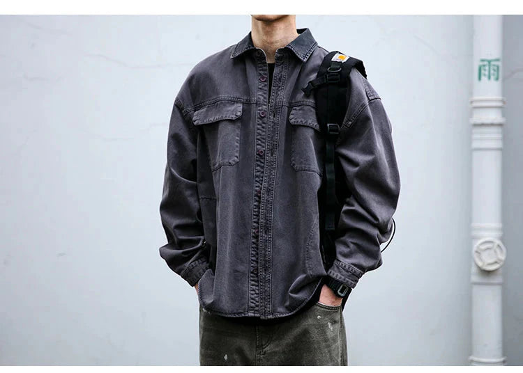 Garment Dyed Cargo Overshirt Newgew