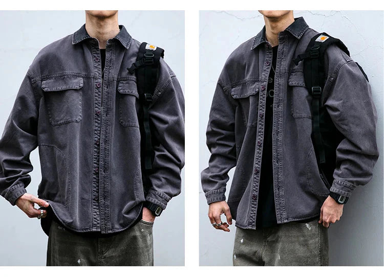 Garment Dyed Cargo Overshirt Newgew