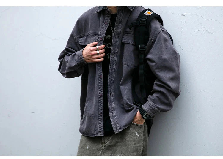Garment Dyed Cargo Overshirt Newgew