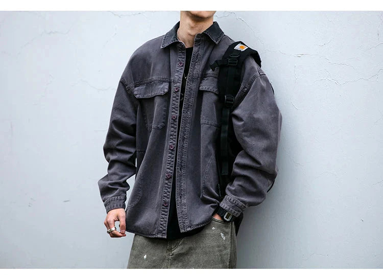 Garment Dyed Cargo Overshirt Newgew