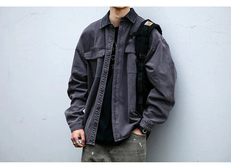 Garment Dyed Cargo Overshirt Newgew