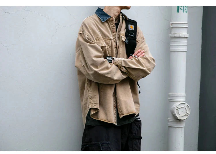 Garment Dyed Cargo Overshirt Newgew