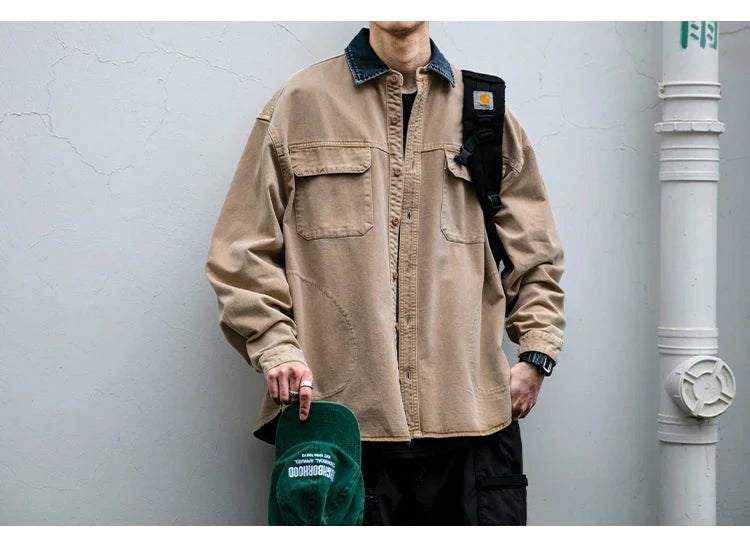 Garment Dyed Cargo Overshirt Newgew