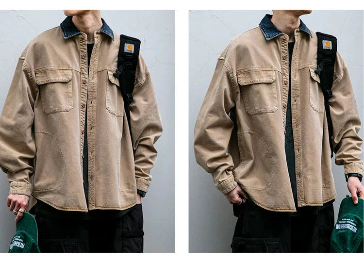 Garment Dyed Cargo Overshirt Newgew