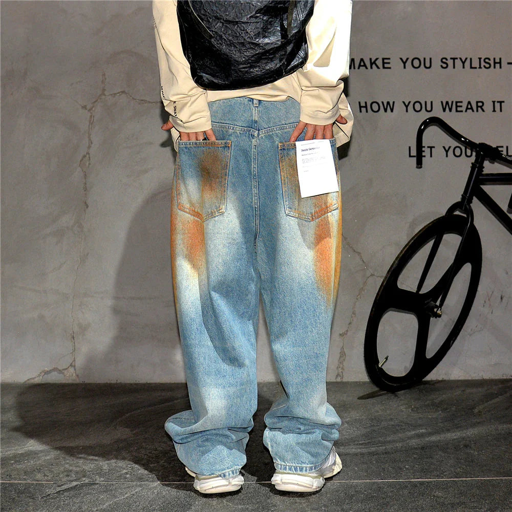 Copper Dust Baggy Denim Jeans Newgew