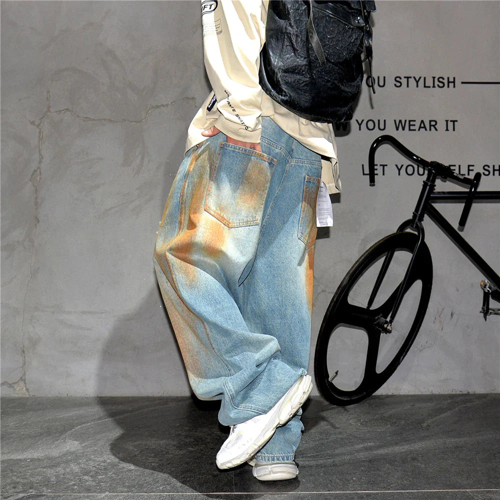 Copper Dust Baggy Denim Jeans Newgew