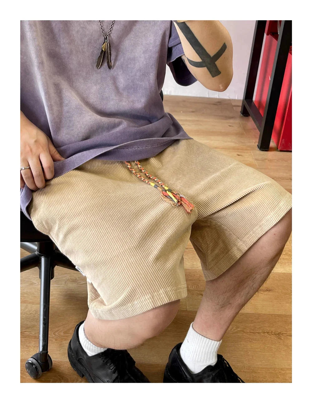 Corduroy Casual Shorts Newgew