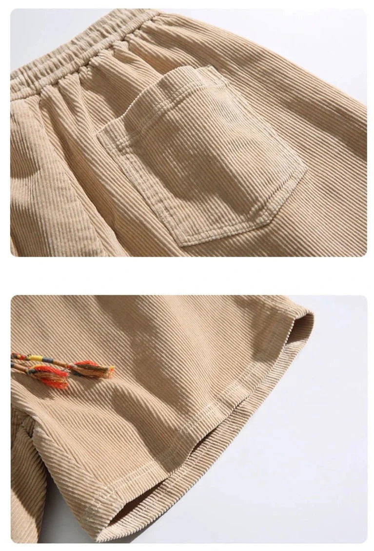Corduroy Casual Shorts Newgew