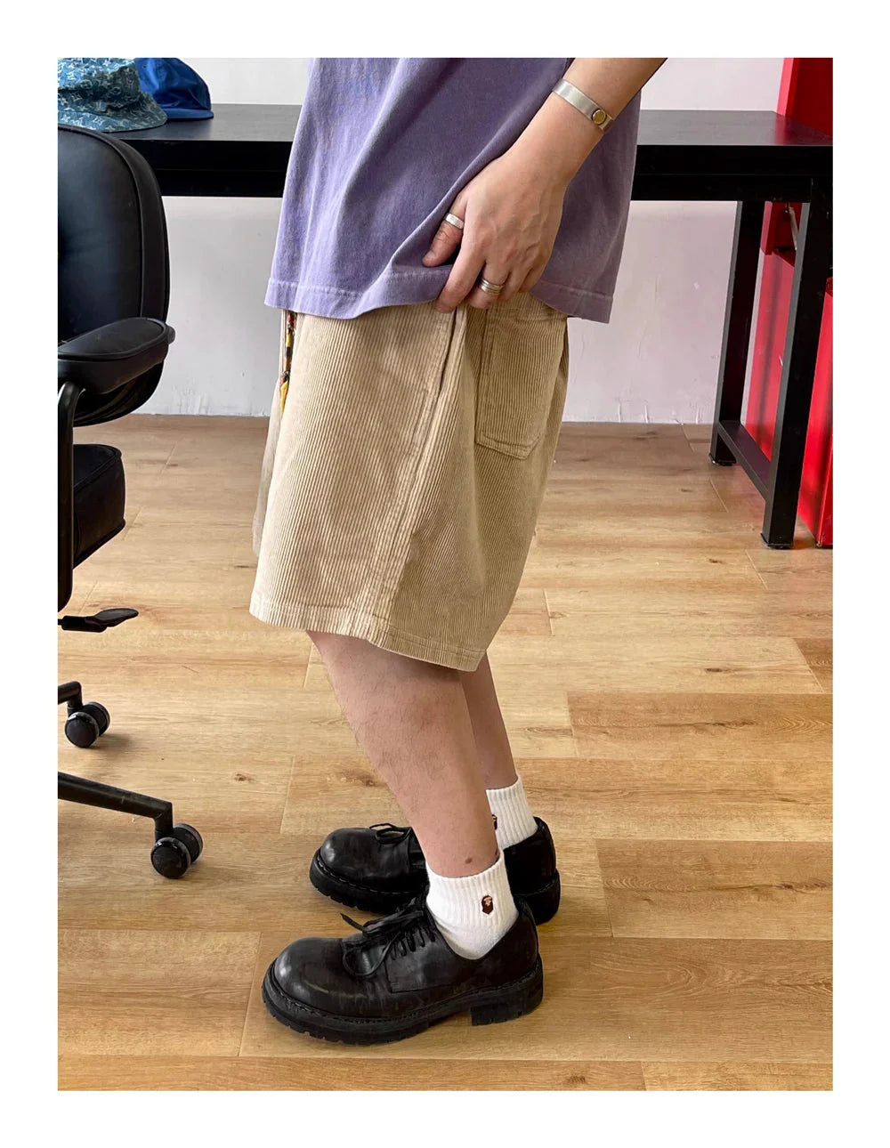 Corduroy Casual Shorts Newgew