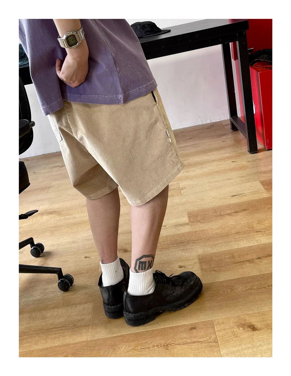 Corduroy Casual Shorts Newgew