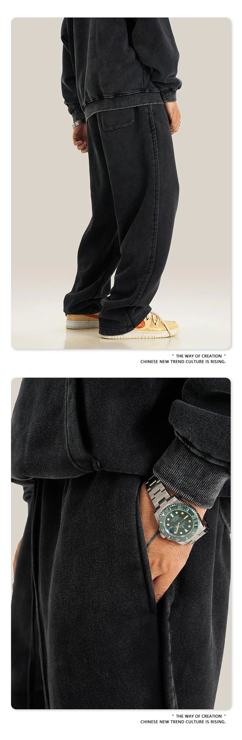 Essential Acid Wash Straight Leg Joggers Newgew
