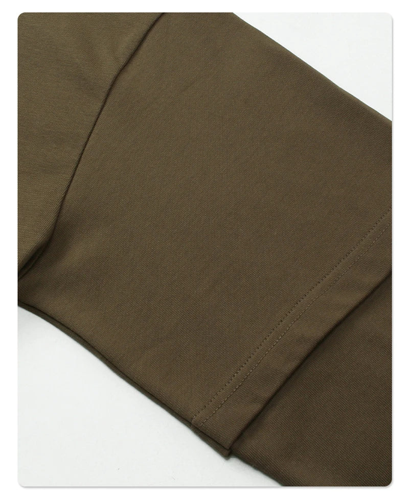 Essential Mock Double Layer Long Sleeve T-Shirt Newgew
