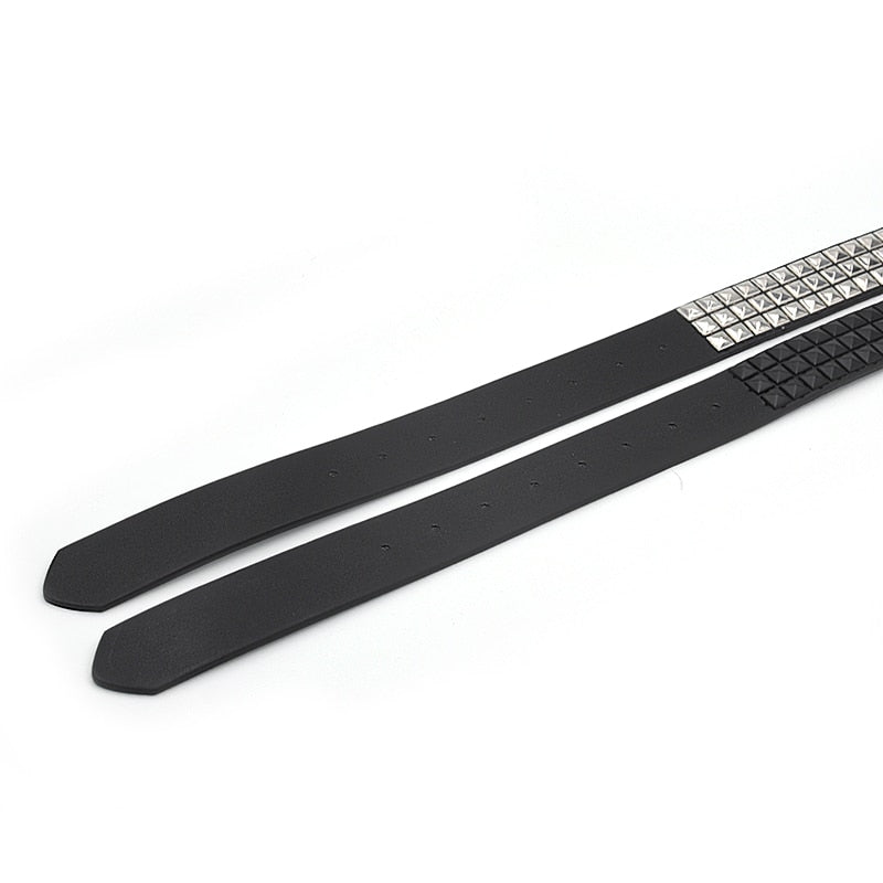 Faux Leather Pyramid Studded Belt Newgew