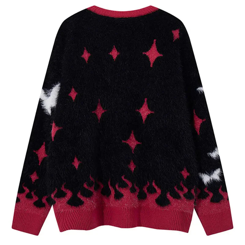 Fluffy Mohair Style Butterfly Sweater Newgew