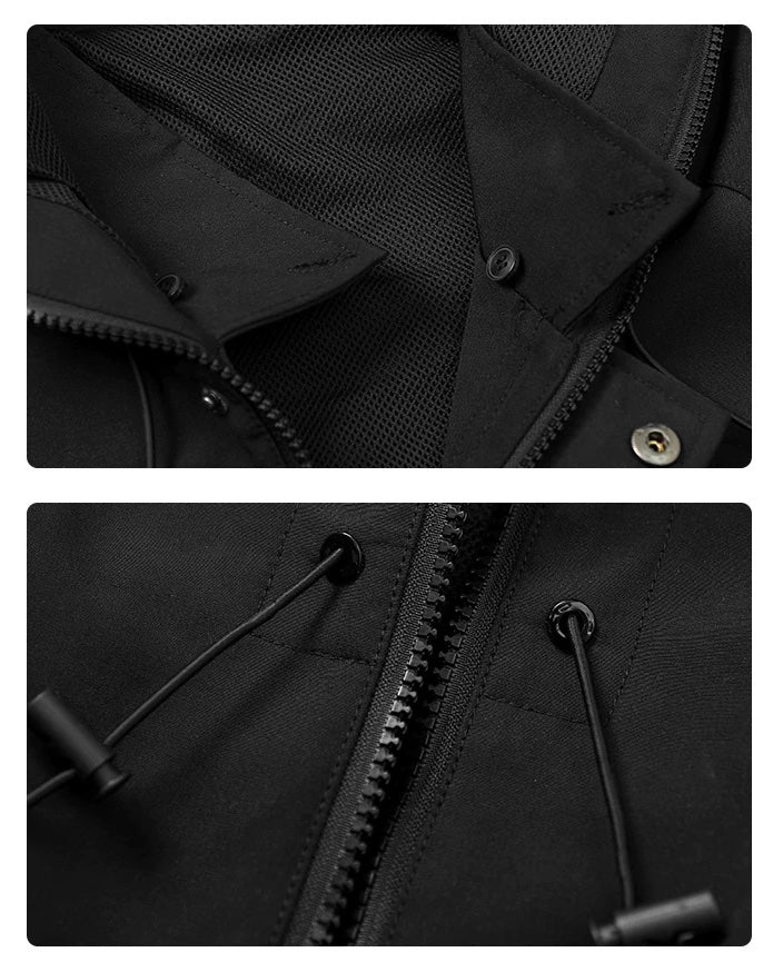 Futuristic Utility Cargo Jacket Newgew