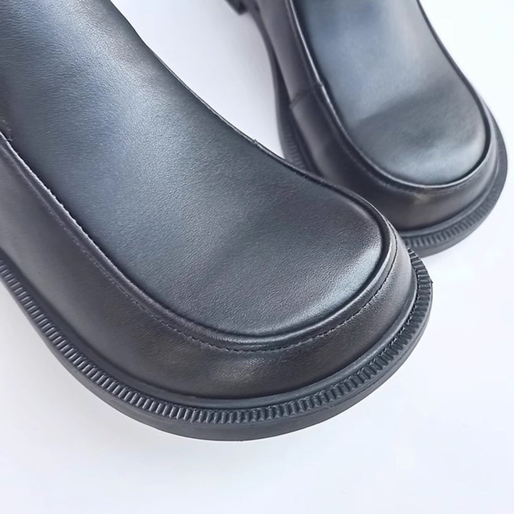 Genuine Leather Versatile Short Ankle Boots 35-41 Newgew Shoes