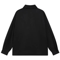Gothic Print Button Down Shirt Newgew