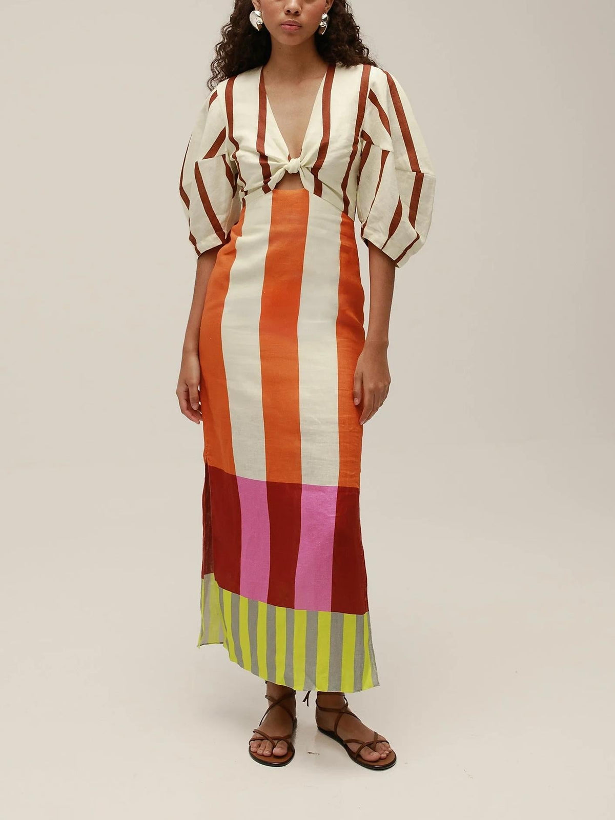Gaia Puff Sleeve Maxi Dress Newgew Dresses