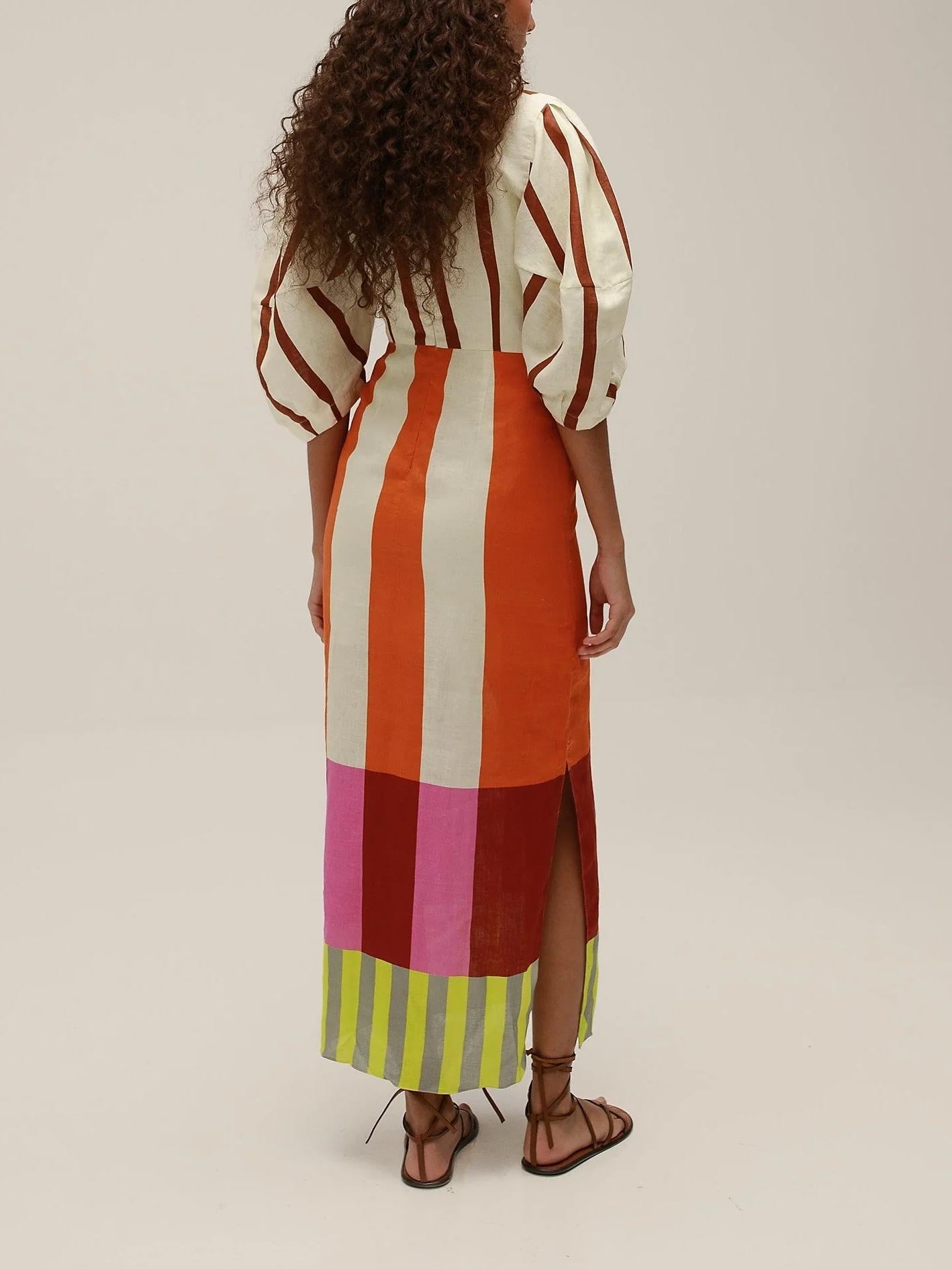 Gaia Puff Sleeve Maxi Dress Newgew Dresses
