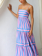 Laina Dress PINK/BLUE Newgew Dresses