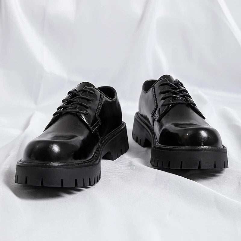 Lace-up Chunky Sole Derby Shoes Newgew