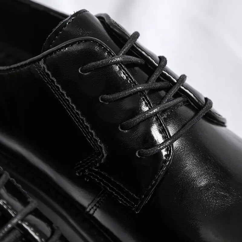 Lace-up Chunky Sole Derby Shoes Newgew