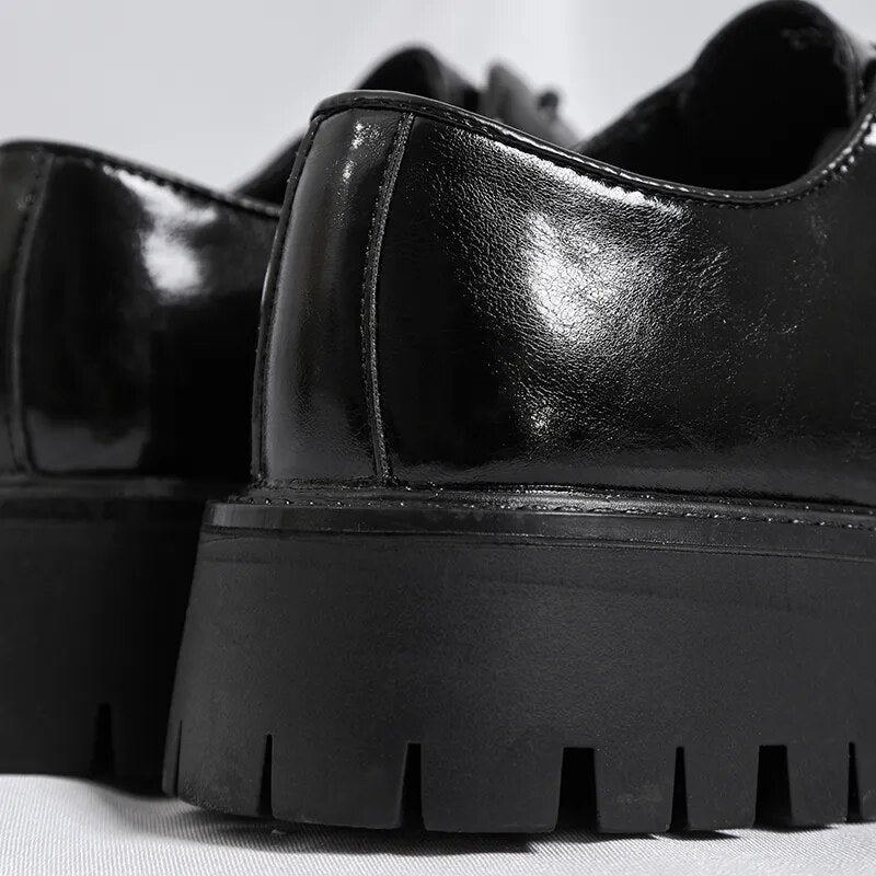 Lace-up Chunky Sole Derby Shoes Newgew