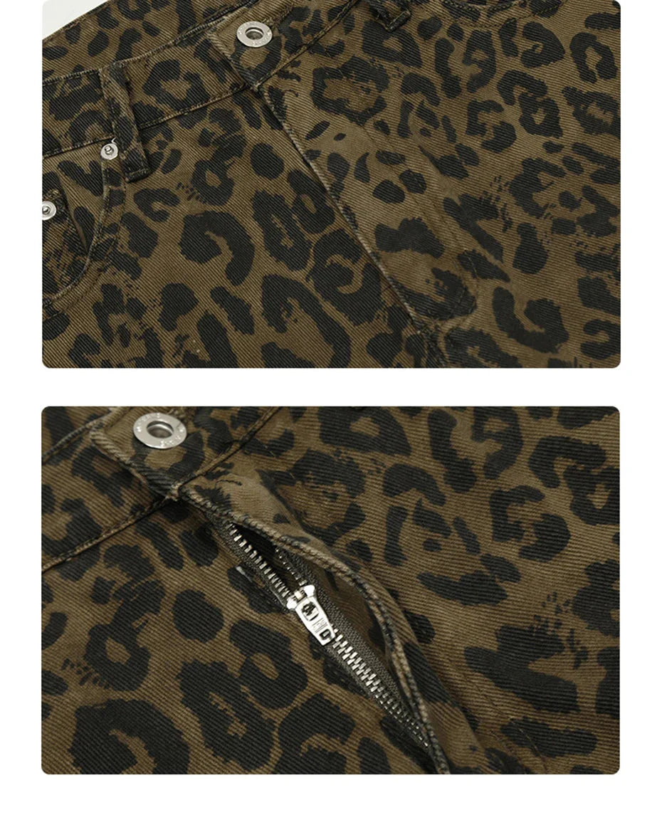 Leopard Print Jorts Newgew