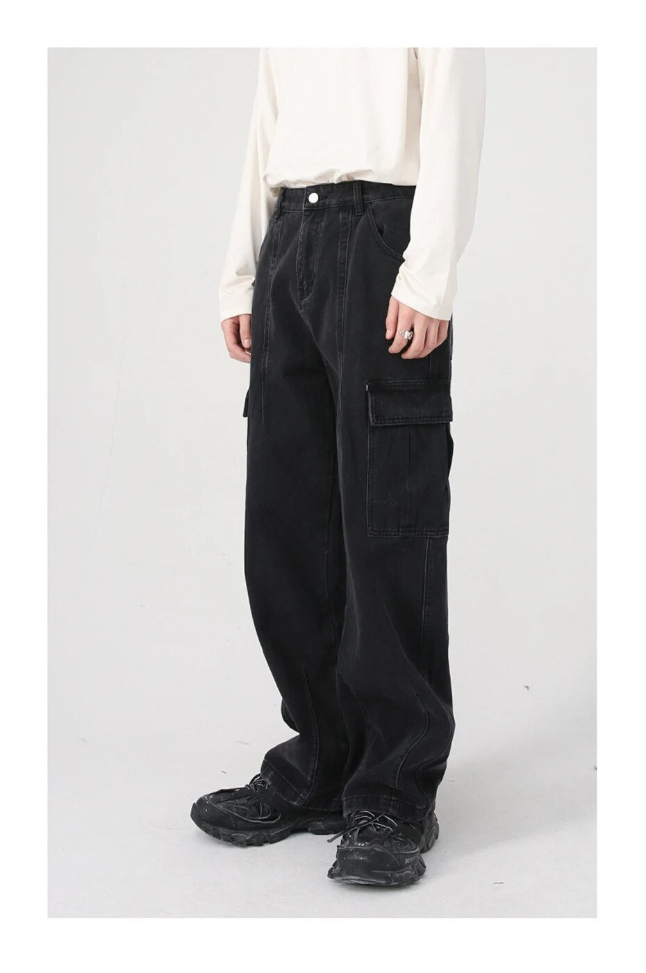 Loose Fit Cargo Jeans Newgew