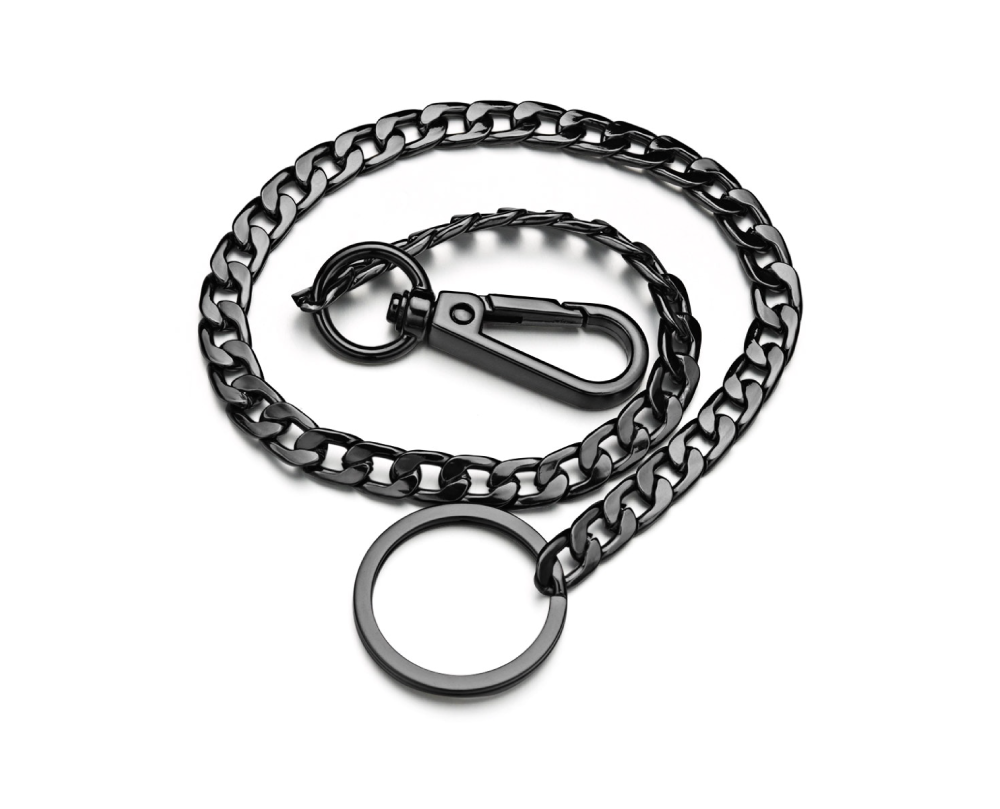 Wallet Metal Chain Metal Wallet Belt Chain - Black – PinTow
